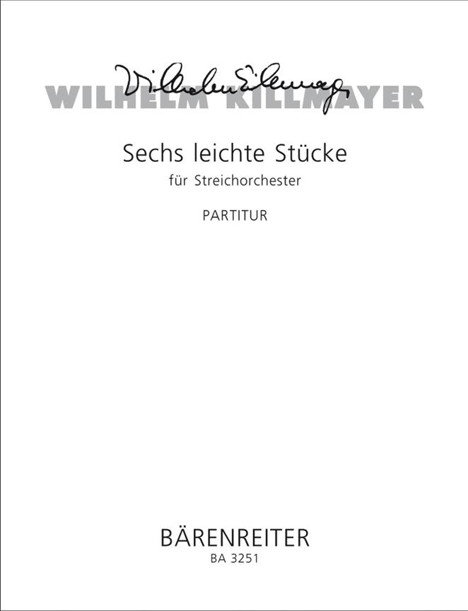 Six easy Pieces - Killmayer, Wilhelm