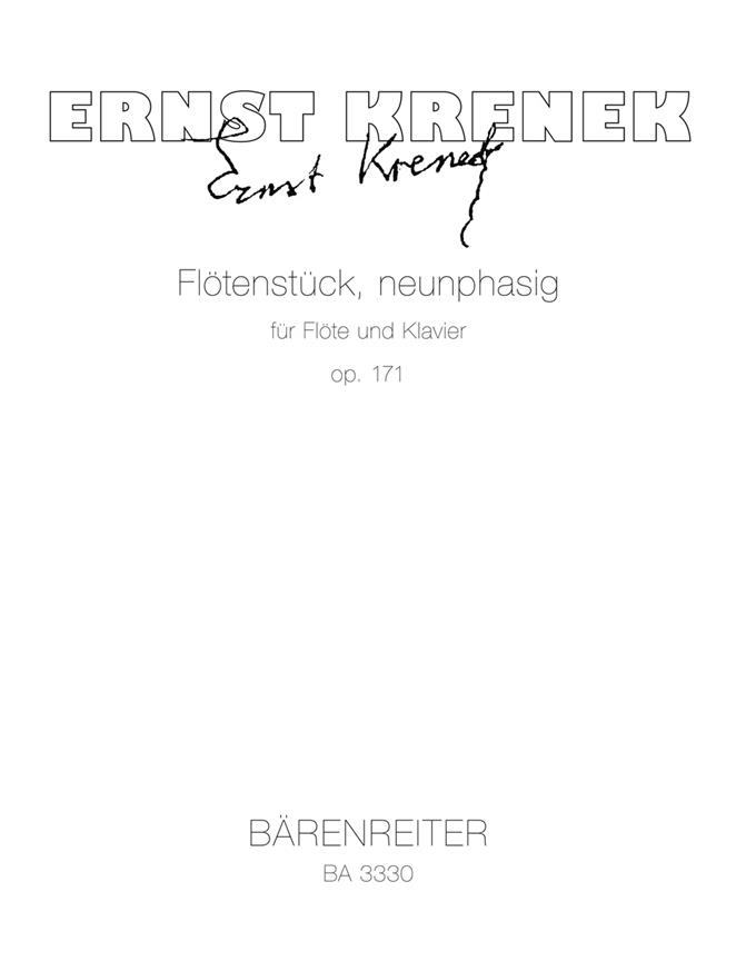 Flute Piece, in nine phases - Krenek, Ernst