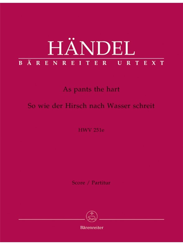 As pants the hart - Händel, Georg Friedrich