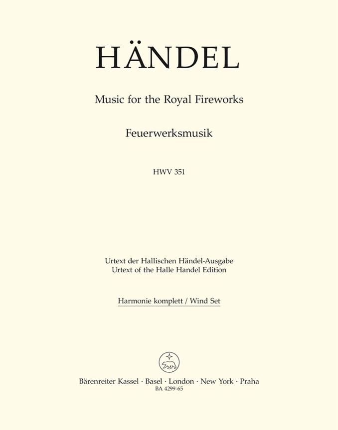 Music for the Royal Fireworks - Händel, Georg Friedrich