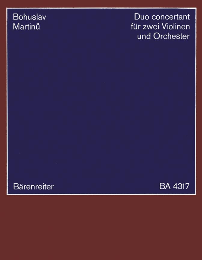 Duo concertant - Martinu, Bohuslav