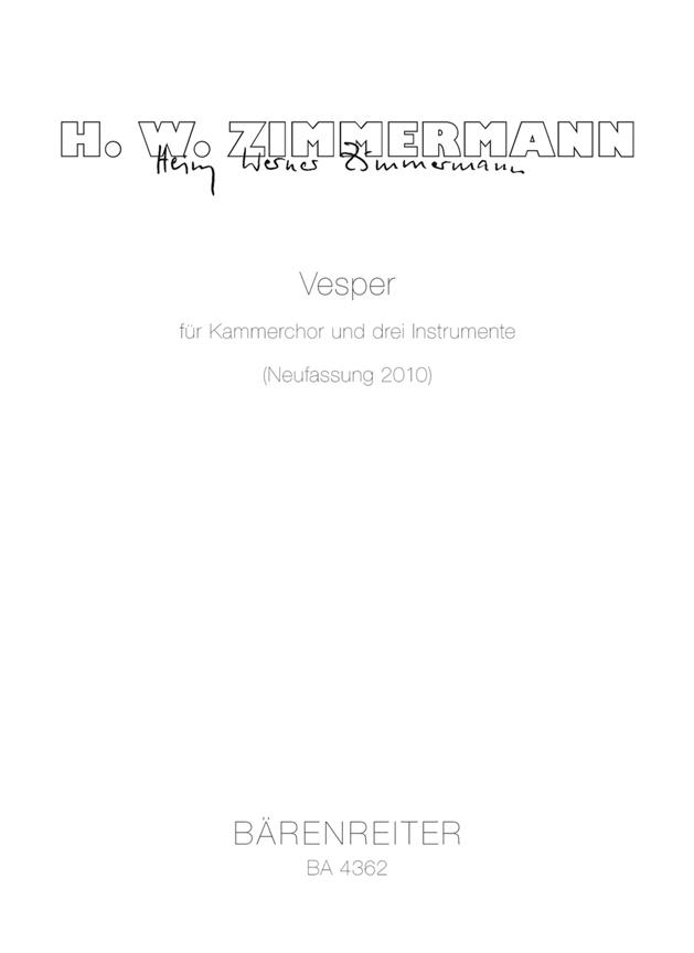 Vesper - Zimmermann, Heinz Werner