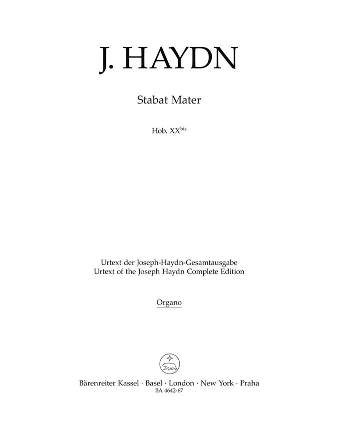 Stabat Mater - Haydn, Joseph