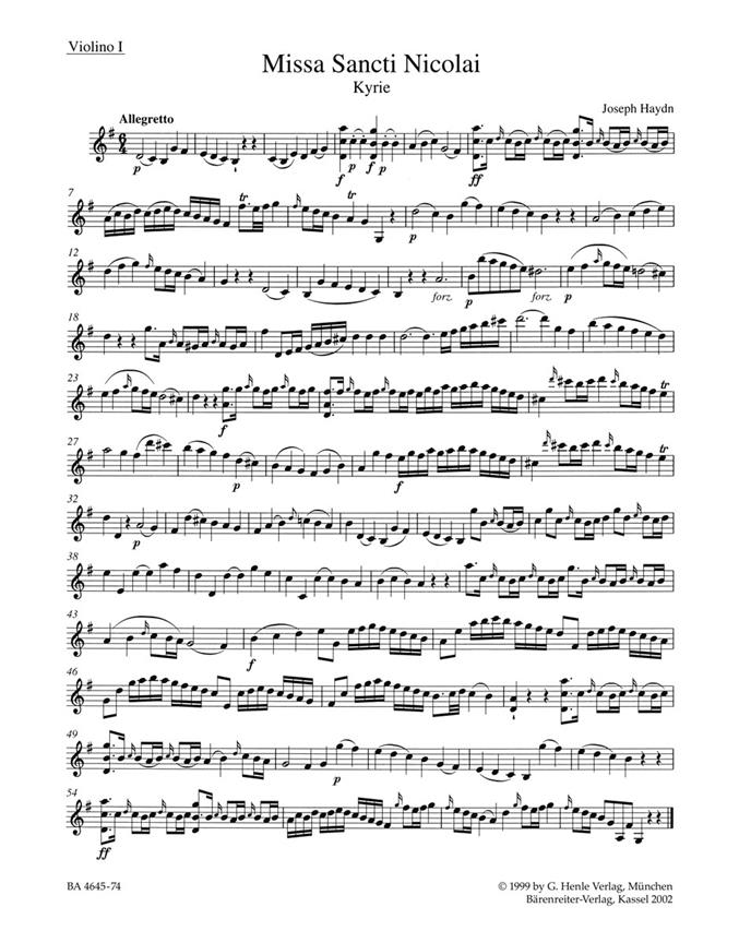 Missa Sancti Nicolai - Haydn, Joseph