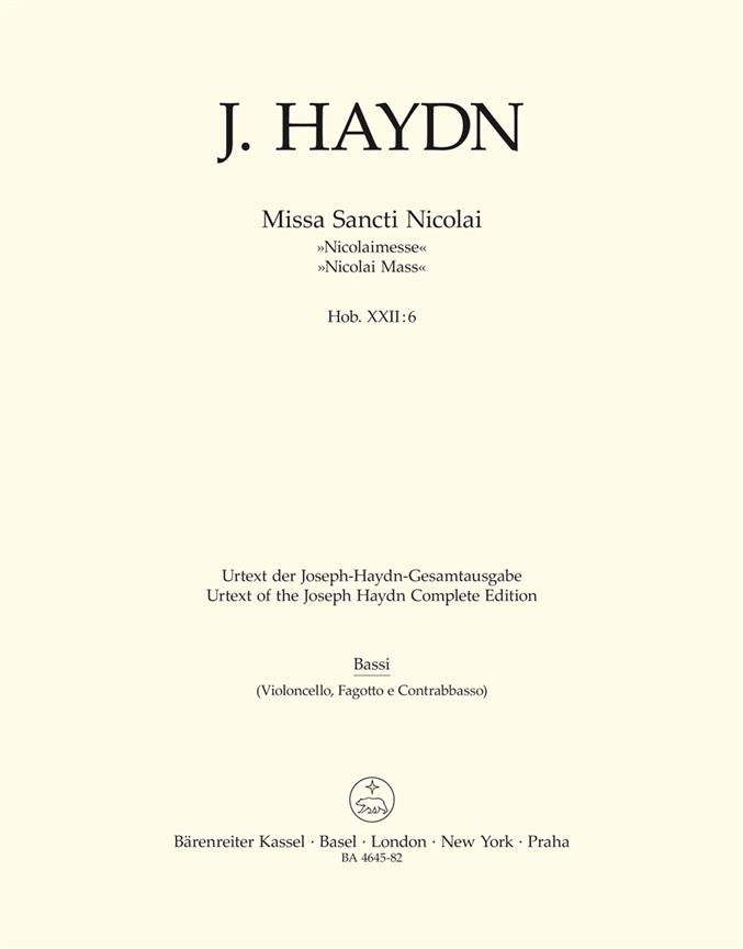 Missa Sancti Nicolai - Haydn, Joseph