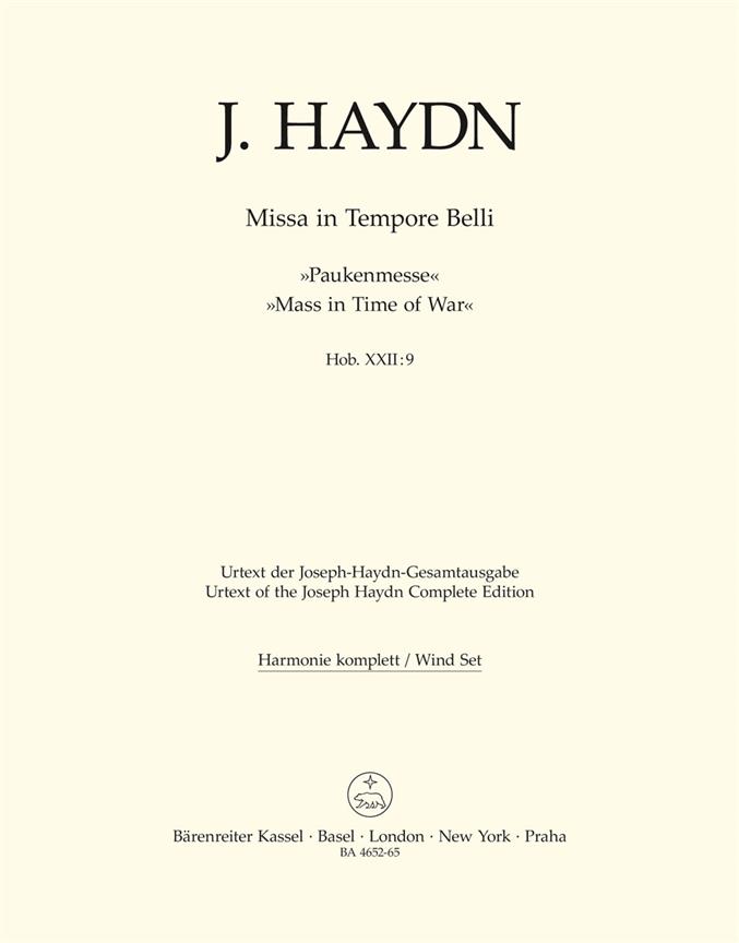 Missa in Tempore Belli - Haydn, Joseph