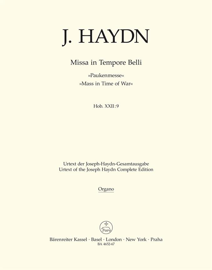 Missa in Tempore Belli - Haydn, Joseph