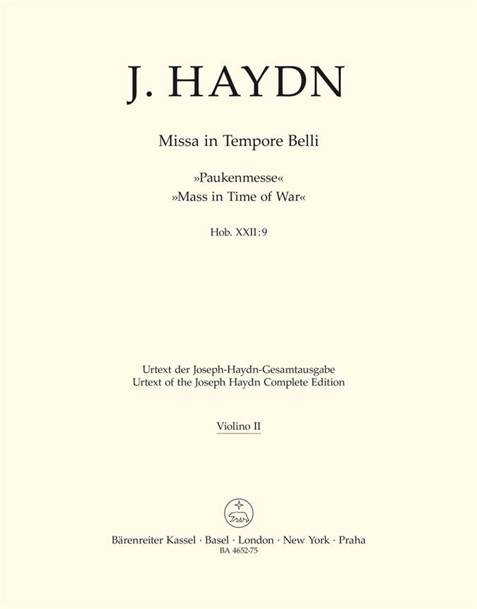 Missa in Tempore Belli - Haydn, Joseph