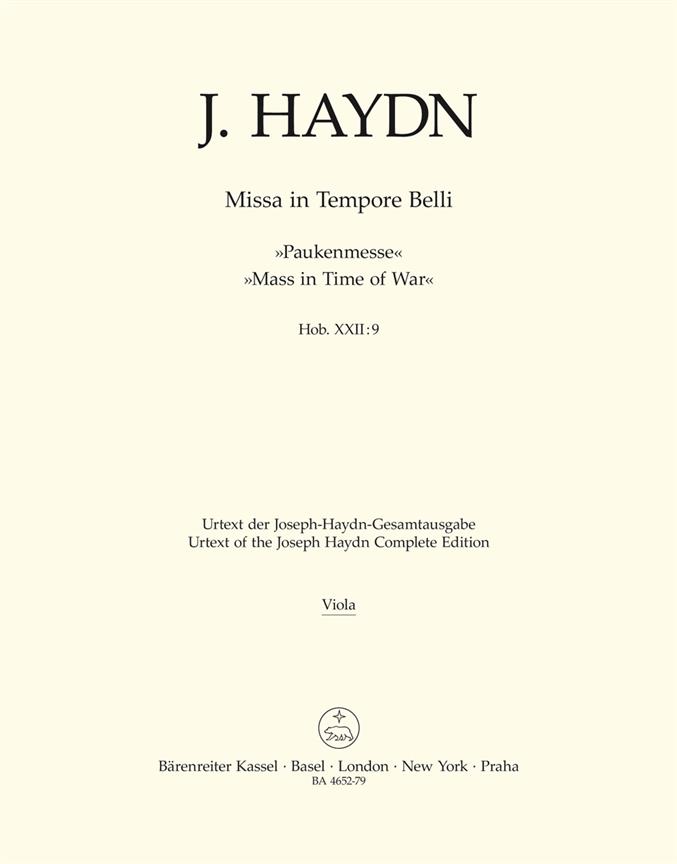 Missa in Tempore Belli - Haydn, Joseph