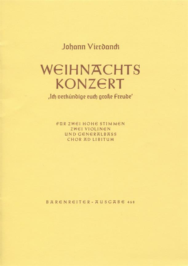 Ich verkündige euch große Freude - fourdanck, Johann