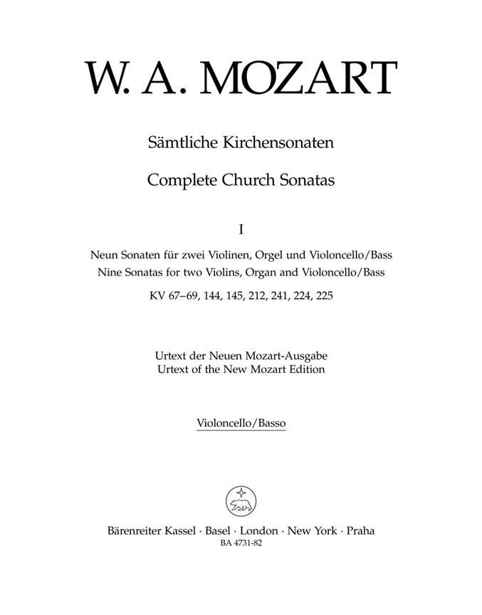 Complete Church Sonatas - Mozart, Wolfgang Amadeus