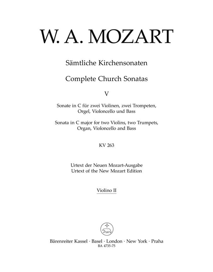 Complete Church Sonatas - Mozart, Wolfgang Amadeus