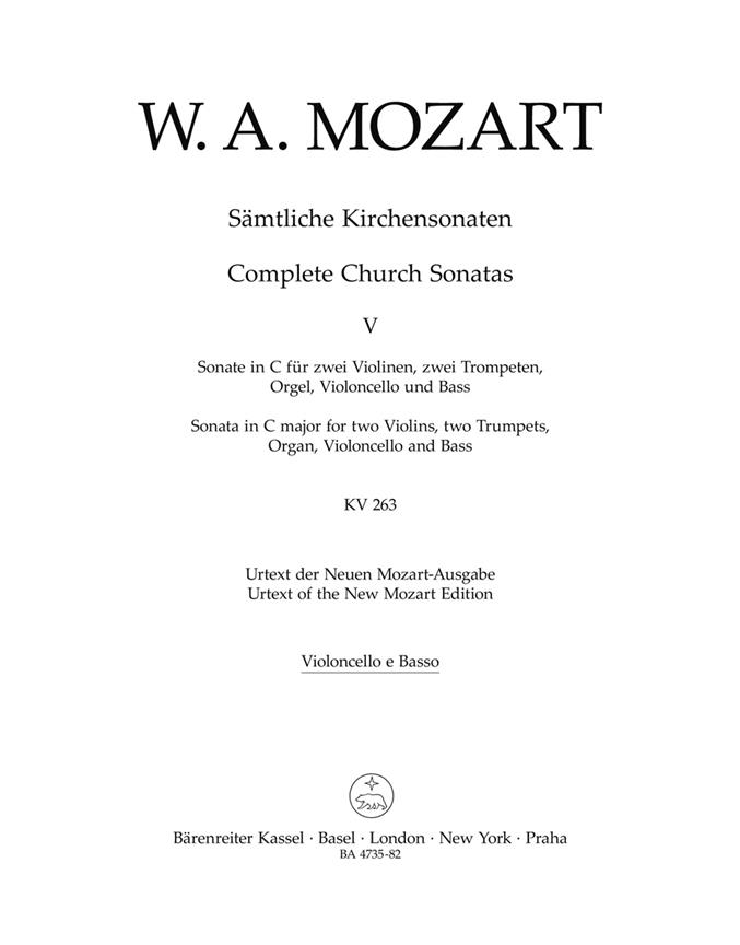 Complete Church Sonatas - Mozart, Wolfgang Amadeus