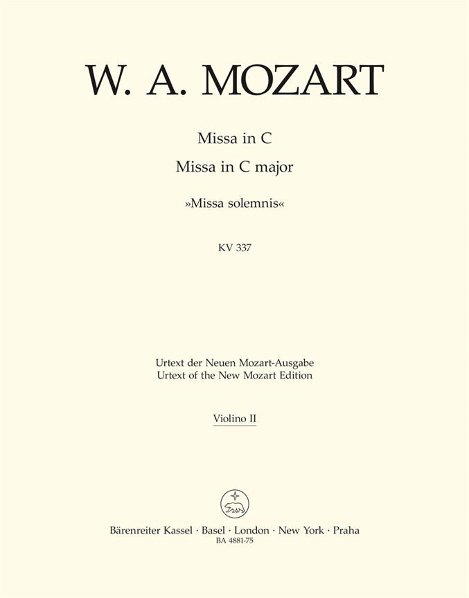 Missa - Mozart, Wolfgang Amadeus