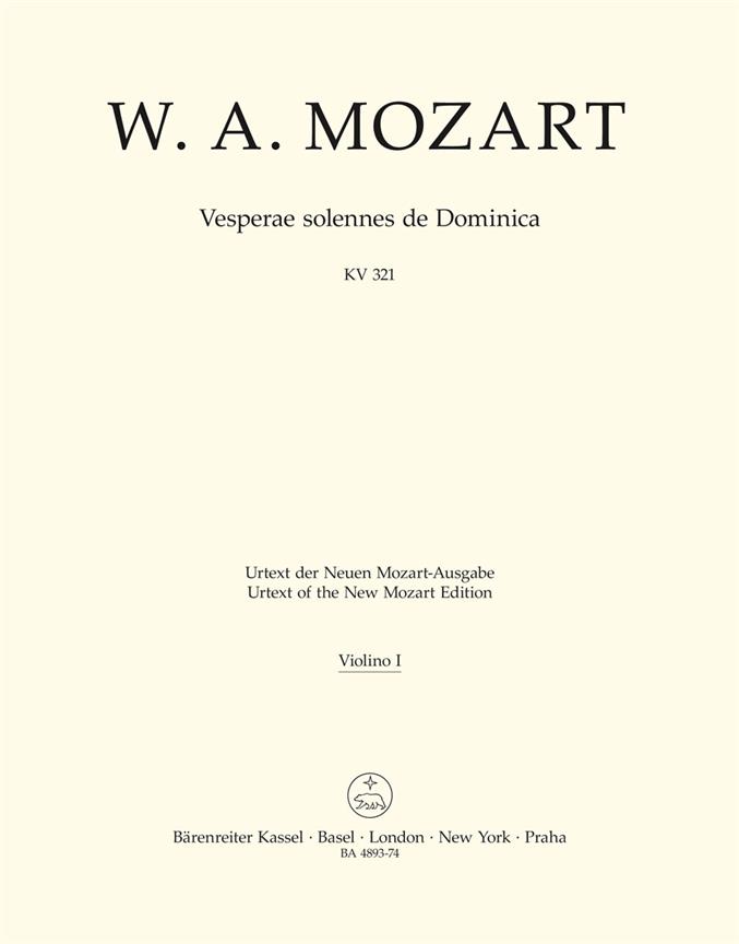 Vesperae solennes de Dominica - Mozart, Wolfgang Amadeus