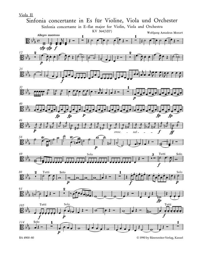 Sinfonia concertante - Mozart, Wolfgang Amadeus