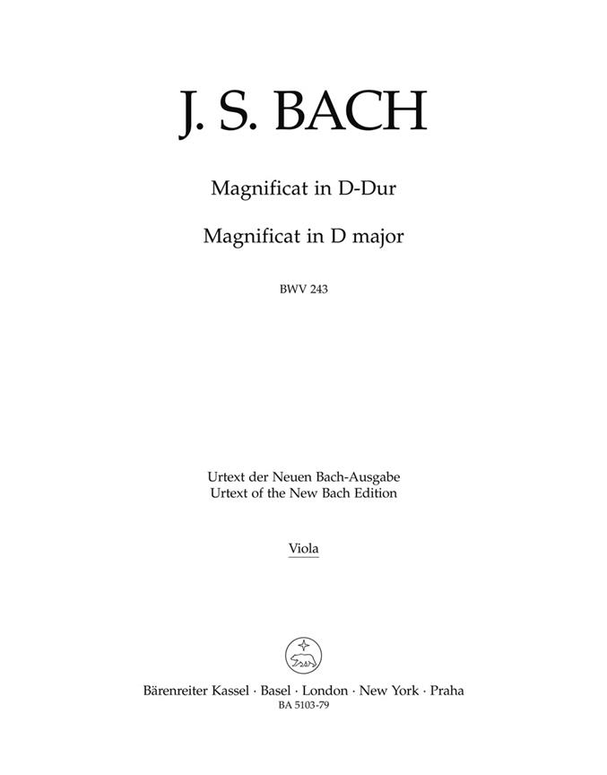 Magnificat - Bach, Johann Sebastian