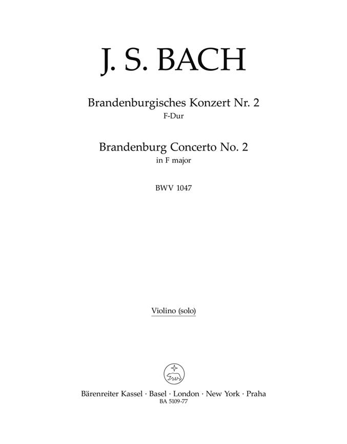 Brandenburg Concerto No. 2 - Bach, Johann Sebastian