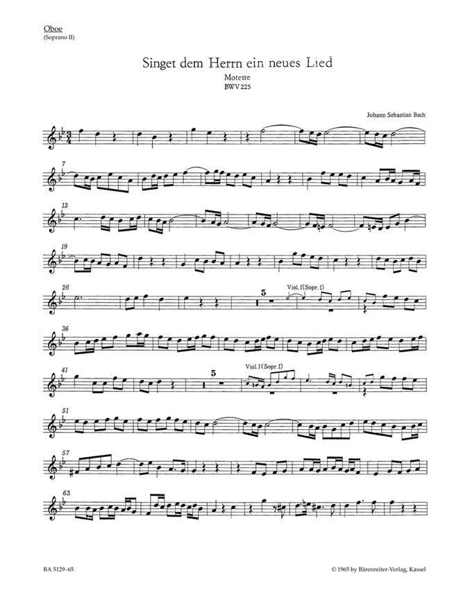 Singet dem Herrn ein neues Lied - Bach, Johann Sebastian