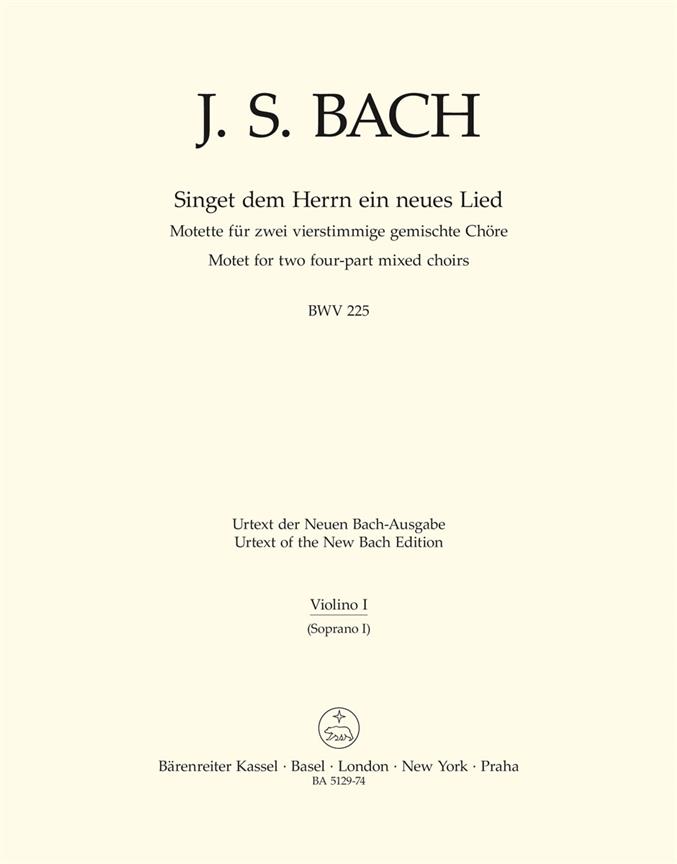 Singet dem Herrn ein neues Lied - Bach, Johann Sebastian