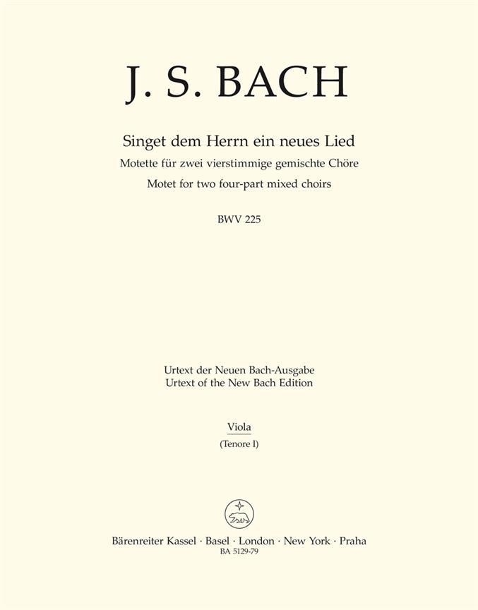 Singet dem Herrn ein neues Lied - Bach, Johann Sebastian