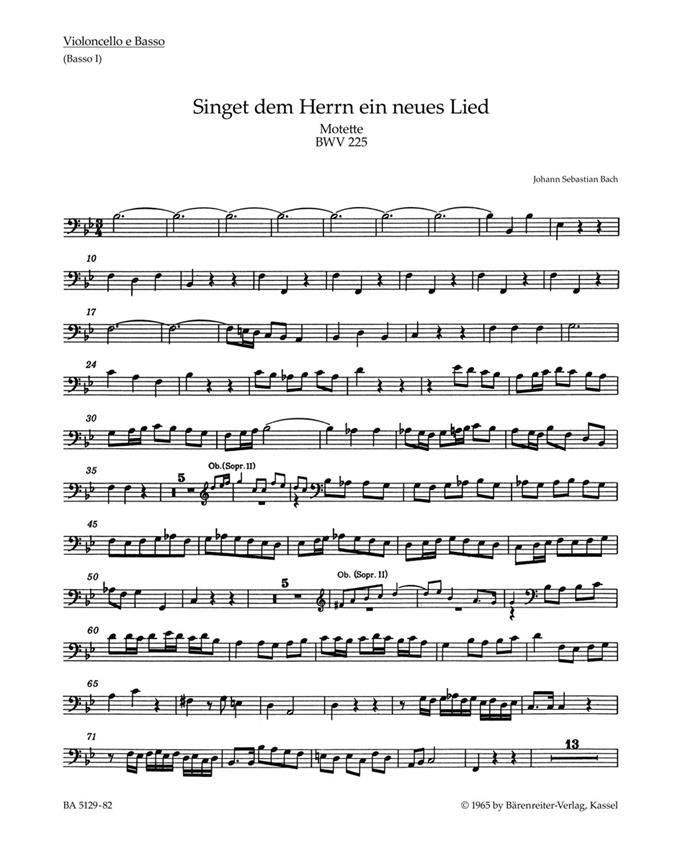 Singet dem Herrn ein neues Lied - Bach, Johann Sebastian
