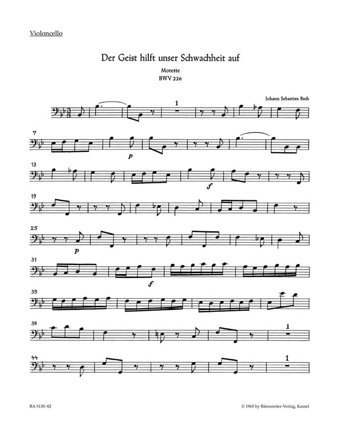 Der Geist hilft unser Schwachheit auf - Bach, Johann Sebastian