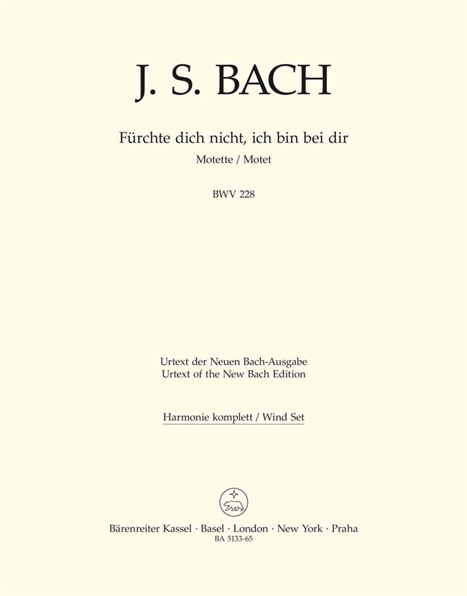 Fürchte dich nicht, ich bin bei dir - Bach, Johann Sebastian