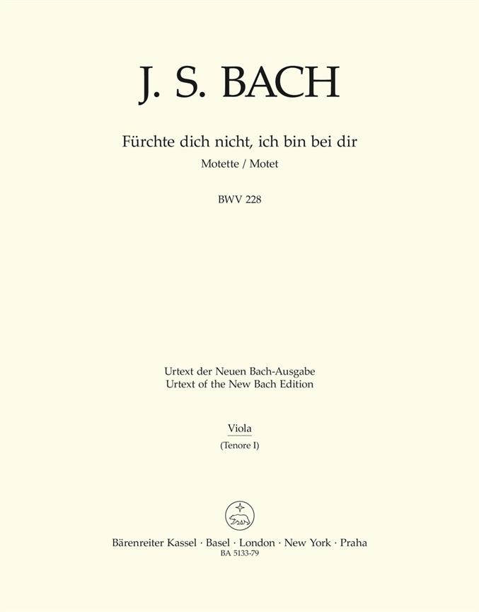 Fürchte dich nicht, ich bin bei dir - Bach, Johann Sebastian