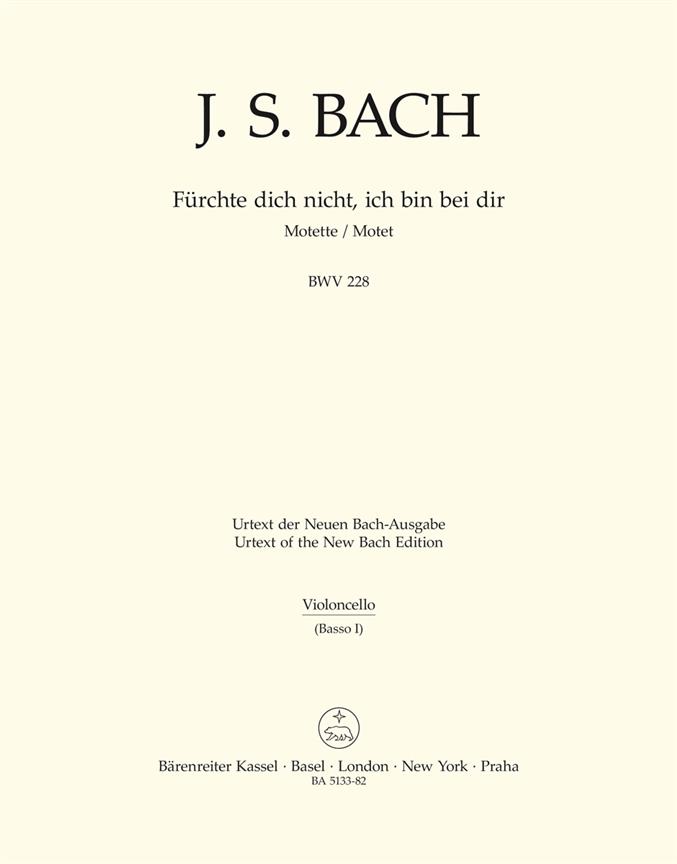 Fürchte dich nicht, ich bin bei dir - Bach, Johann Sebastian