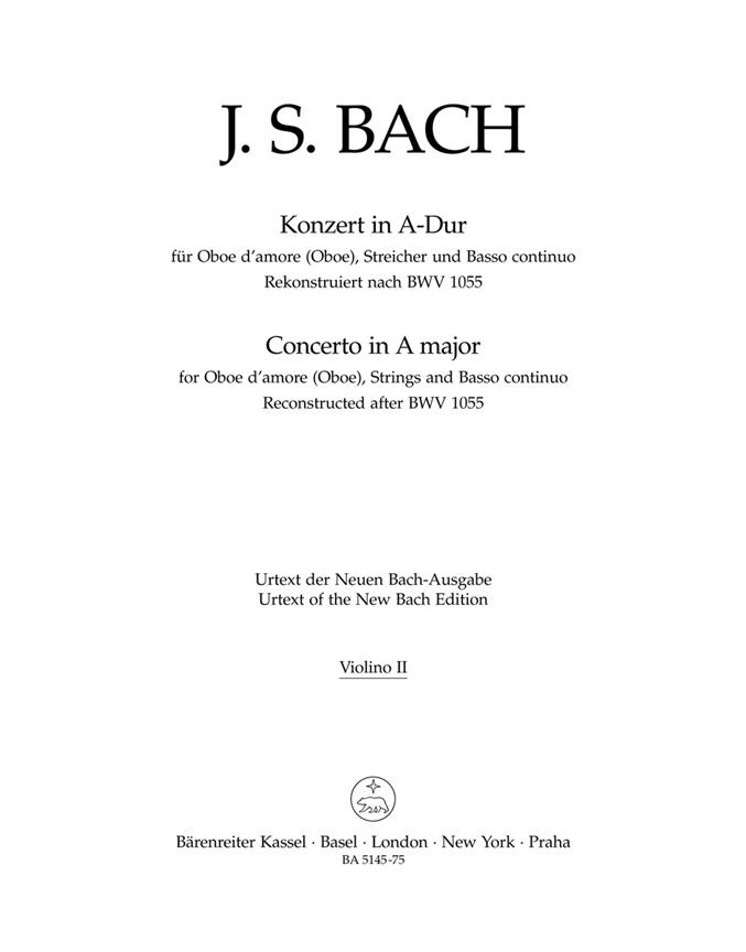 Concerto - Bach, Johann Sebastian