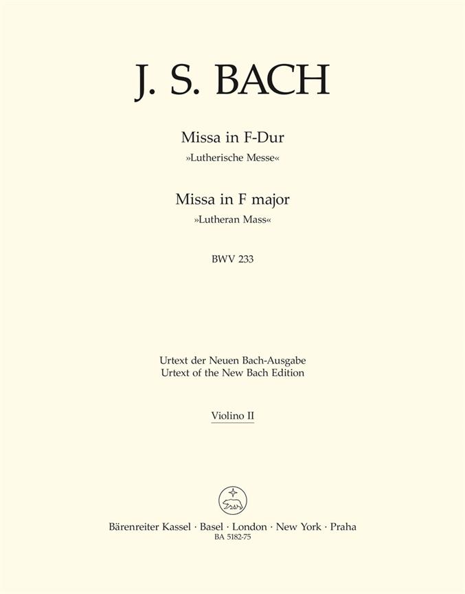 Mass - Bach, Johann Sebastian