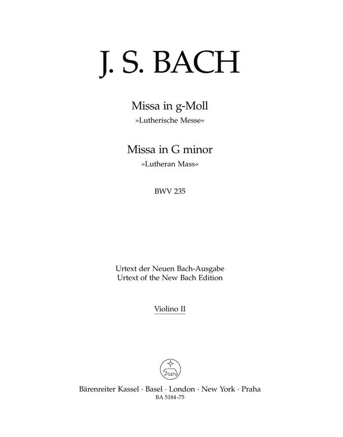 Mass - Bach, Johann Sebastian