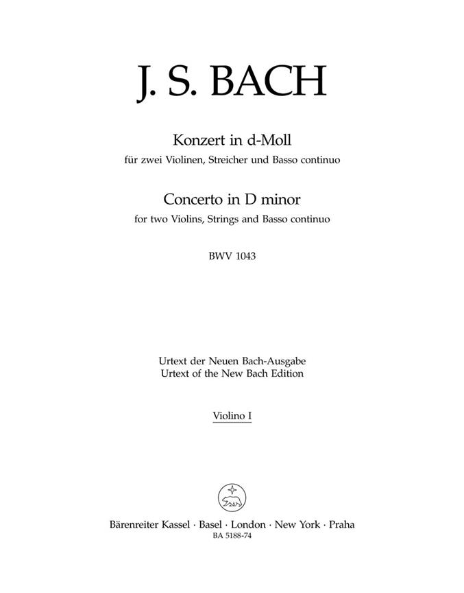 Double Concerto - Bach, Johann Sebastian