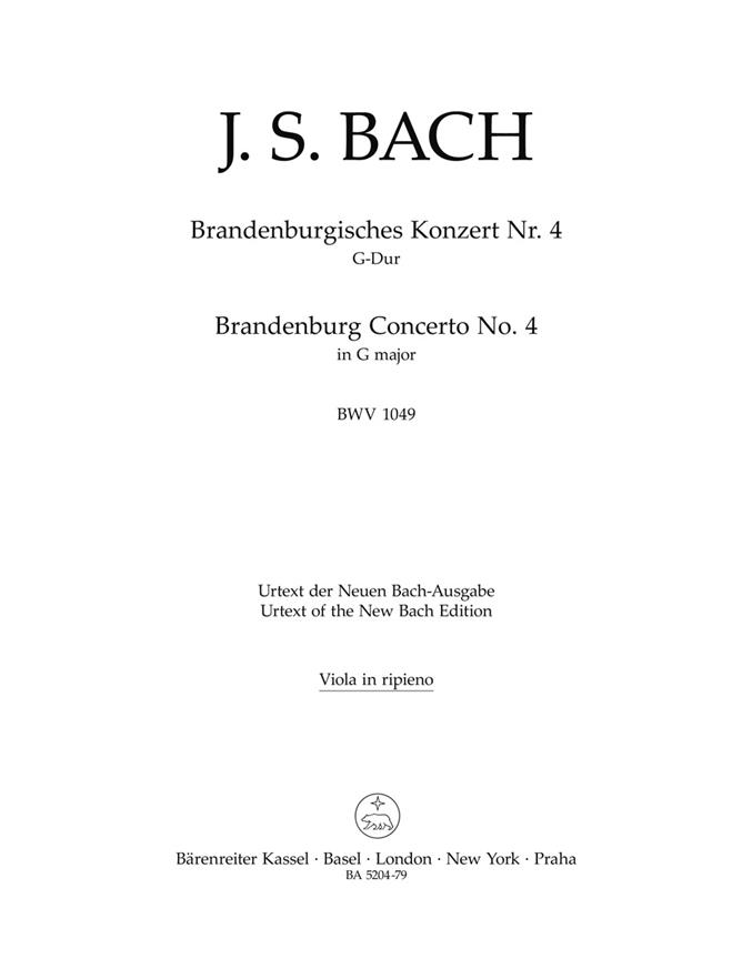 Brandenburg Concerto - Bach, Johann Sebastian