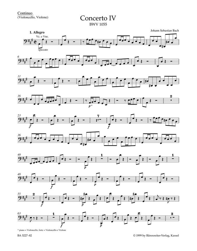 Concerto - Bach, Johann Sebastian