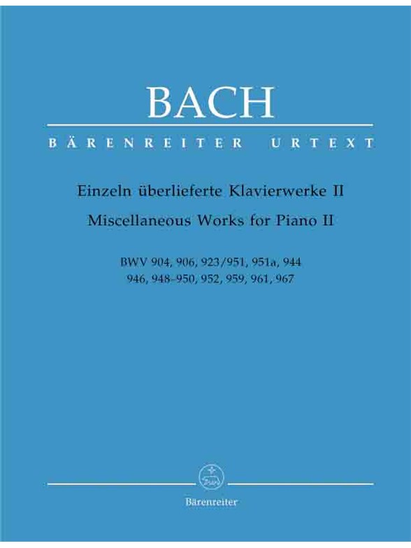 Miscellaneous Works for Piano - Bach, Johann Sebastian