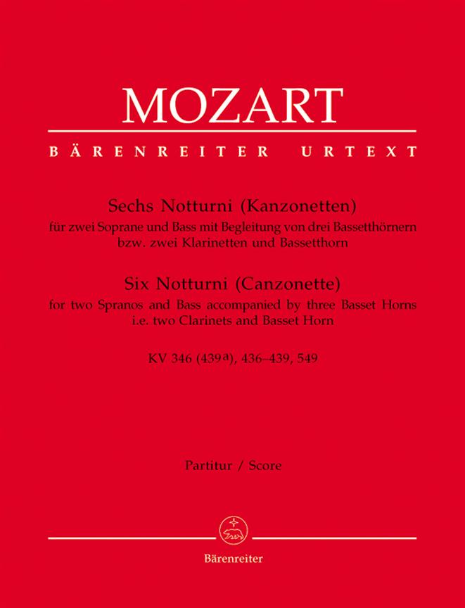 Sechs Notturni (Kanzonetten) - Mozart, Wolfgang Amadeus