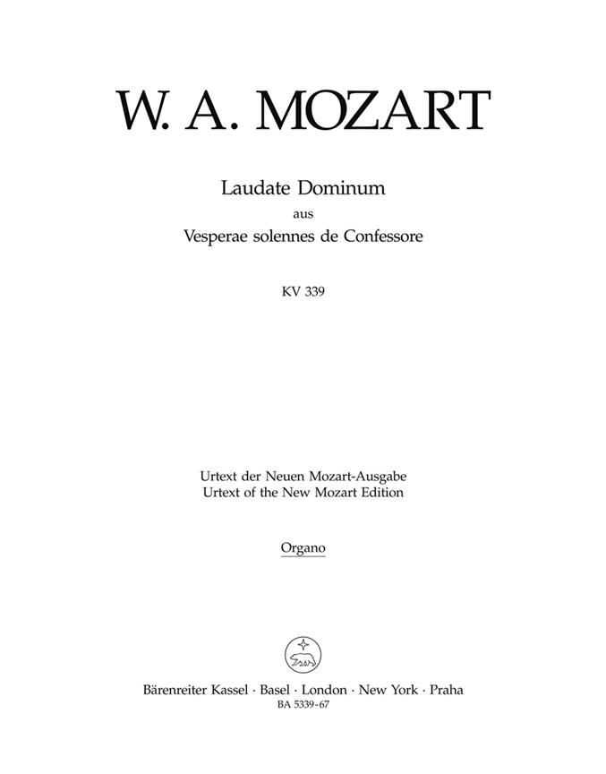 Laudate Dominum - Mozart, Wolfgang Amadeus