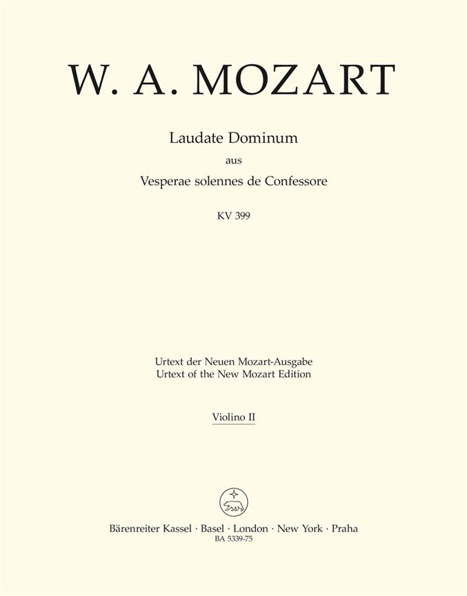 Laudate Dominum - Mozart, Wolfgang Amadeus