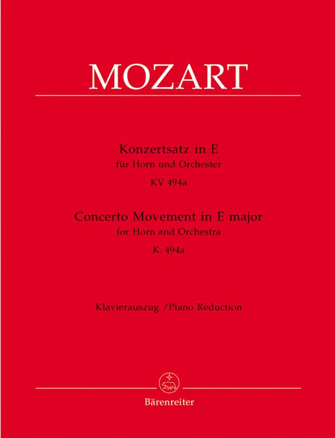 Concerto Movement - Mozart, Wolfgang Amadeus