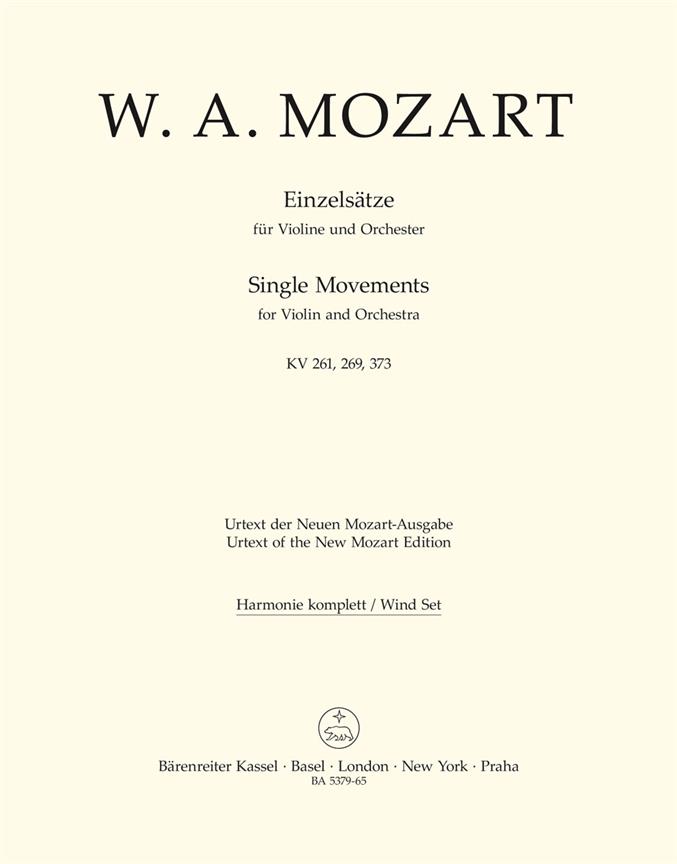 Single Movements - Mozart, Wolfgang Amadeus