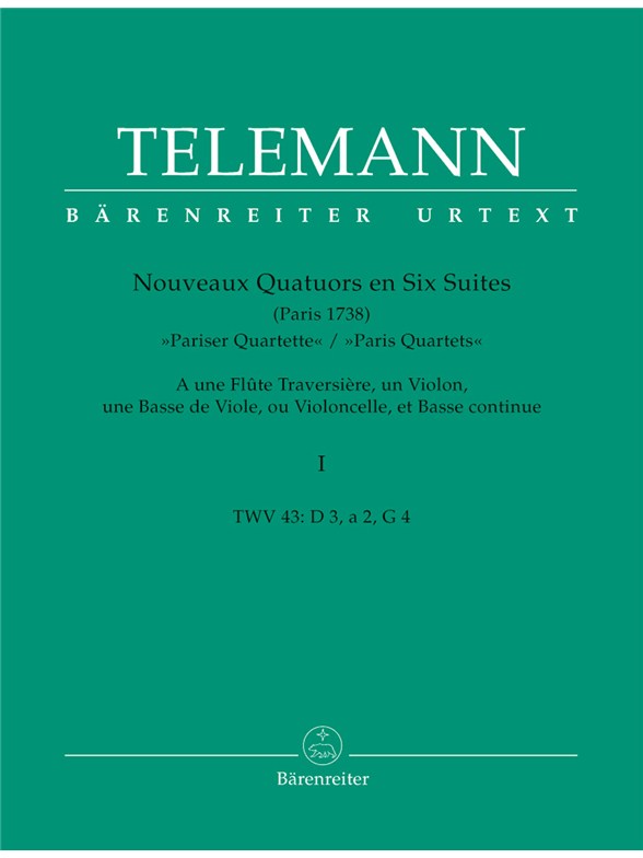 Nouveaux Quatuors en Six Suites - Telemann, Georg Philipp