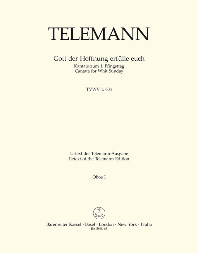 Gott der Hoffnung erfülle euch - Telemann, Georg Philipp