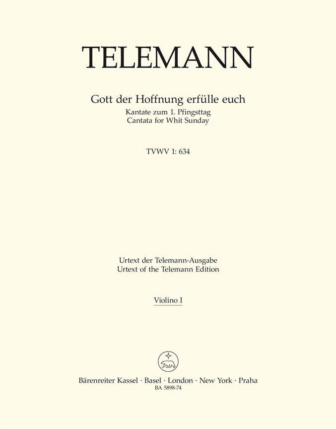 Gott der Hoffnung erfülle euch - Telemann, Georg Philipp
