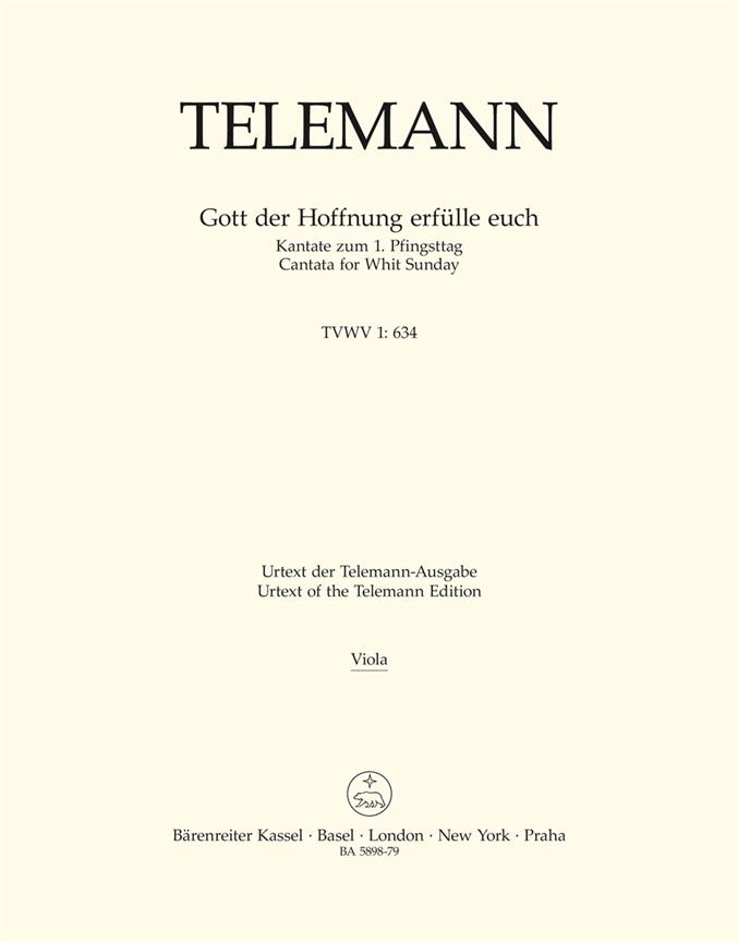 Gott der Hoffnung erfülle euch - Telemann, Georg Philipp