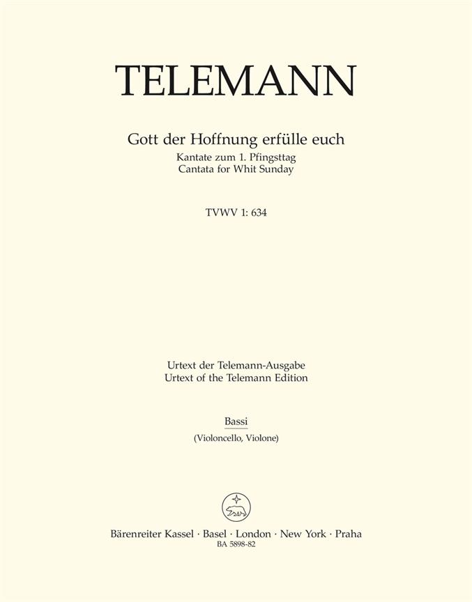 Gott der Hoffnung erfülle euch - Telemann, Georg Philipp