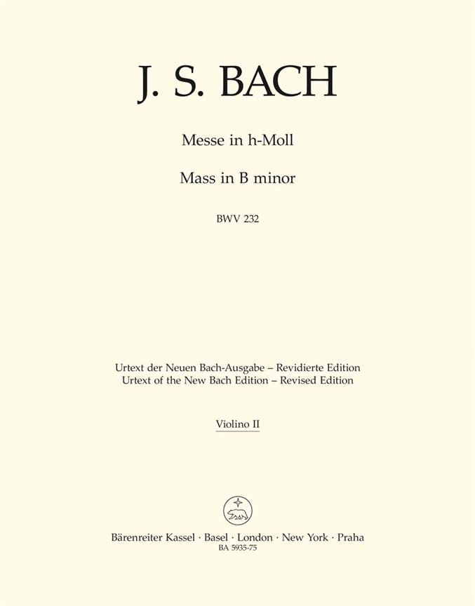 Mass - Bach, Johann Sebastian