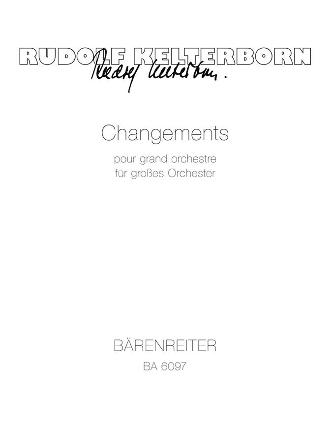 Changements - Kelterborn, Rudolf
