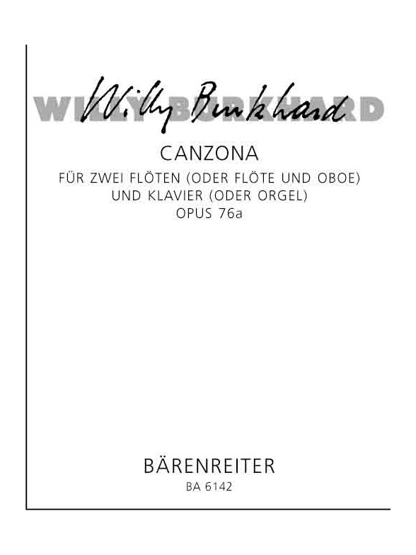 Canzona - Burkhard, Willy